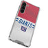 NFL New York Giants White Striped Galaxy S24 FE Clear Case